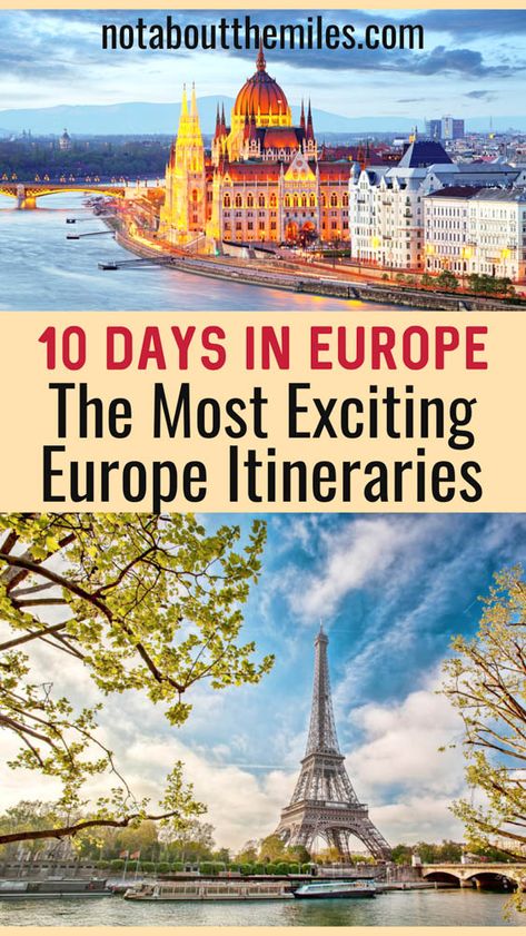 10 Days in Europe: 25 Magical Itineraries for Your 10-Day Europe Trip! - It's Not About the Miles 10 Days In Europe, Scandinavia Trip, Top Europe Destinations, Europe Trip Planning, Europe Itinerary, Germany Trip, European Itineraries, Europe Honeymoon, Europe Tour