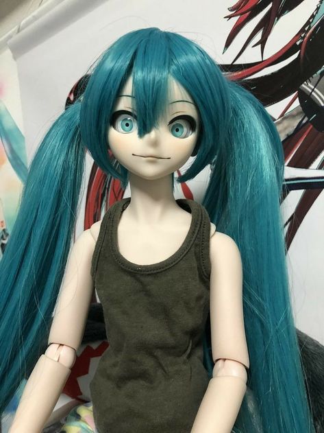 Hatsune Miku Doll, Miku Doll, Miku Figure, Miku Hatsune Vocaloid, Miku Chan, Doll Plushies, Miku Hatsune, Raggedy Ann And Andy, Dream Doll