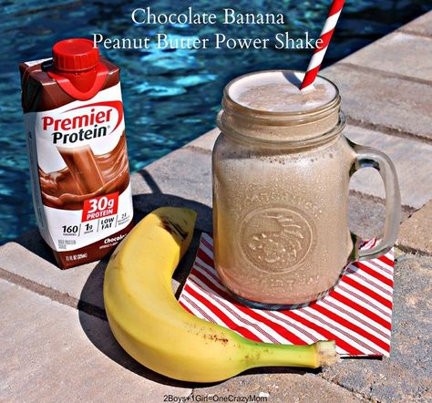 Protein Drink Recipes, Pancakes Protein, Premier Protein Shakes, Banana Peanut Butter, Bariatric Diet, Protein Shake Smoothie, Protein Smoothies, Bariatric Eating, Premier Protein