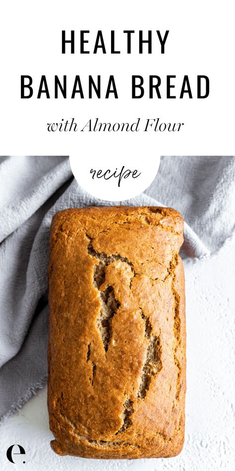 Almond Flour Banana Bread Recipe, Banana Bread With Almond Flour, Banana Bread Almond Flour, Bread With Almond Flour, Almond Flour Banana Bread, Almond Flour Banana, Almond Flour Bread, Flours Banana Bread, Banana Bread Recipe Healthy