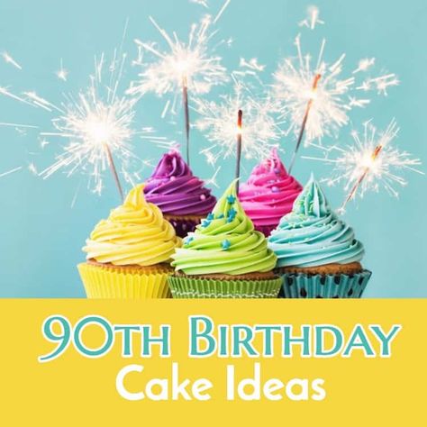 90th Birthday Ideas - 100+ Fun & Unique Ways to Celebrate Turning 90! 90th Birthday Cakes For Men, 90th Birthday Cake Ideas, 90th Birthday Ideas, Cakedesign Birthday, 90th Birthday Party Decorations, Grandmas Birthday, Glamping Birthday Party, Birthday Cake Tutorial, Combined Birthday Parties