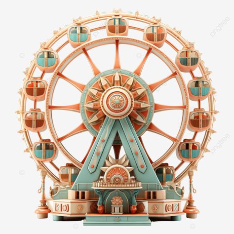 ferris wheel amusement park three dimensional ferris wheel playground guochao phoenix png Planet Coaster, 3d Paper Art, Wheel Art, Parc D'attraction, Rapid Prototyping, Big Show, Graphic Design Lessons, Music Class, Scene Design