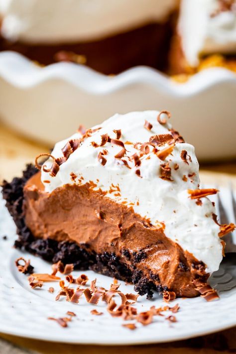 Easy Dinner & Dessert Recipes EVERYONE can Make! - The Food Charlatan Chocolate Cream Pie Recipe, Chocolate Pie With Pudding, Cocoa Powder Cookies, The Food Charlatan, Pudding Pie, Oreo Cookie Crust, Chocolate Custard, Pudding Pies, Simply Home