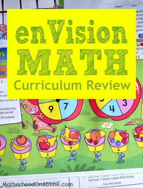 Hands-On, Active Math: enVisionMath Homeschool Curriculum Review Homeschool Math Curriculum, Envision Math, Preschool Classroom Decor, Math 2, Math Printables, Homeschool Help, Homeschool Math, Home Management, Math Curriculum