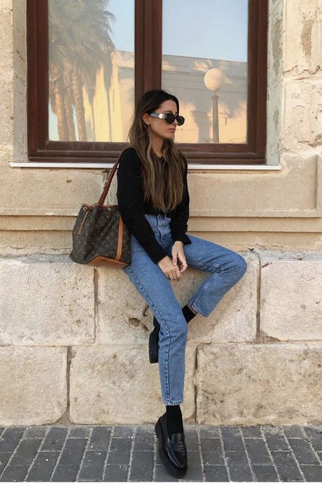 Outfit With Loafers Women, Loafer Outfits Women, Loafers Women Outfit, Chicago Ideas, Black Loafers Outfit, Loafer Outfits, Oxfords Outfit, Loafers Outfit, Looks Pinterest