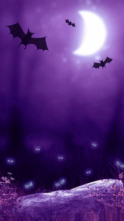 Iphone Background Purple, Wallpaper Iphone Purple, Iphone Purple, Halloween Invitaciones, Spooky Halloween Pictures, Happy Halloween Pictures, Dekorasi Halloween, Purple Wallpapers, Halloween Wallpaper Iphone Backgrounds