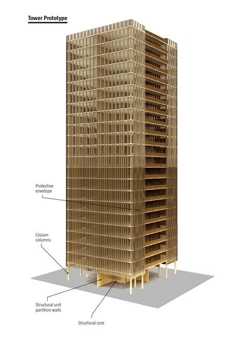 Wooden Skyscraper, Green Building Architecture, Timber Architecture, Architect Magazine, Wooden Building, Out On A Limb, Wooden Buildings, Star Constellations, Green Architecture