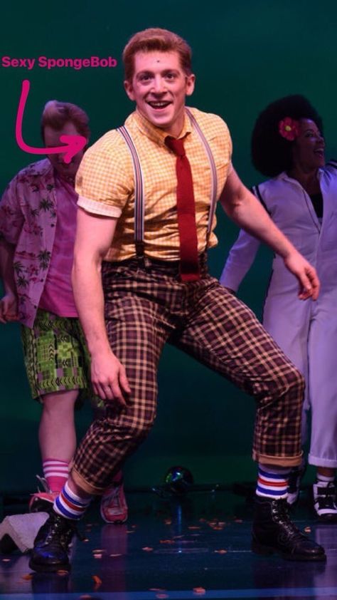 Ethan Slater Spongebob, Spongebob Costumes, Spongebob Anime, Ethan Slater, Spongebob Musical, Spongebob Costume, Spongebob Squidward, Drama Club, Sponge Bob