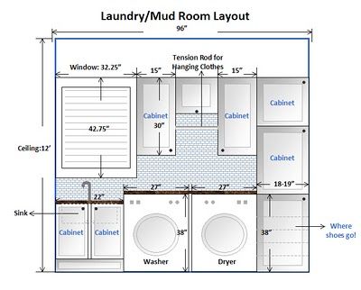 AM Dolce Vita: Laundry Mud Room Makeover: Taking the Plunge Mud Room Makeover, Outside Laundry Room, Room Layout Design, Narrow Laundry Room, Basement Laundry Room, Laundry Room Flooring, Basement Laundry, Mudroom Laundry Room, Laundry Room Layouts