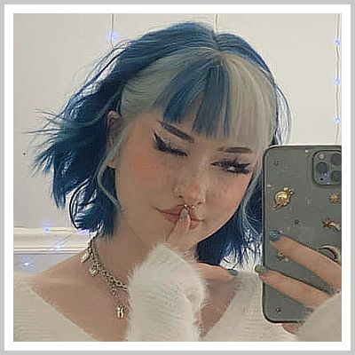 Hair Dye - Amazing! - Get your ideas from the online retailer - Amazon.com Dyed Hair Bangs, Bedazzled Hair, 앞머리 스타일, Alternative Hairstyles, Oc Concept, Dyed Hairstyles, Cheveux Oranges, Split Dyed Hair, Short Grunge Hair