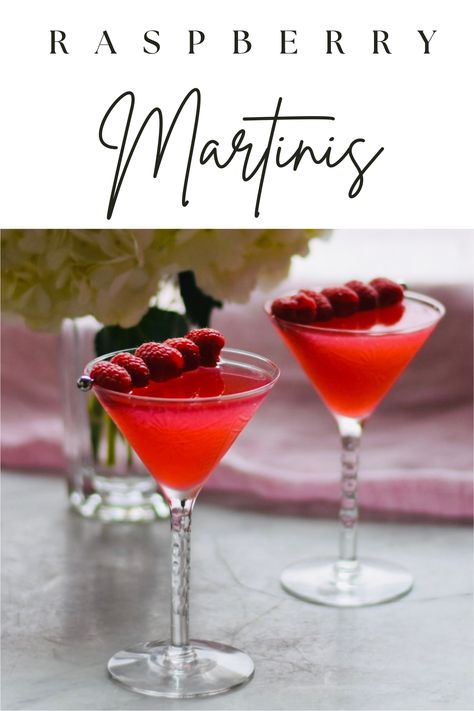 Today, we're diving headfirst into the tantalizing world of the Raspberry Martini—a concoction so versatile, it's a guaranteed hit for date nights, girls' nights, or any celebration that demands a touch of vibrant sophistication. When it comes to cocktails, a raspberry martini is one of my favorites. Making crafted cocktails at home is easier than you think. The key is truly fresh ingredients. We make my own raspberry simple syrup by just using fresh raspberries, water and sugar. Raspberry Liqueur Cocktails, Raspberry Simple Syrup, Raspberry Martini, Raspberry Cocktail, Cocktails At Home, Raspberry Liqueur, Best Cocktail Recipes, Fresh Raspberries, Easy Drinks