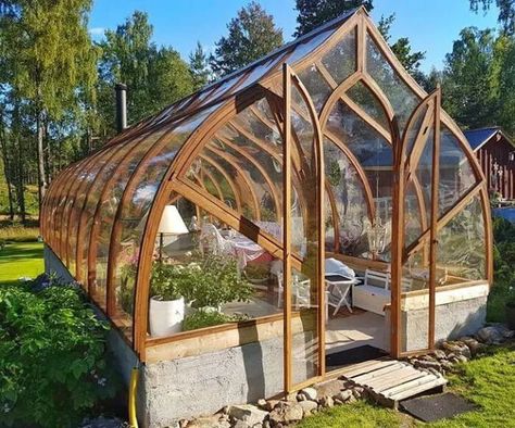 Fruit Tree Greenhouse, Diy Greenhouse Plans, Indoor Greenhouse, Greenhouse Ideas, Desain Lanskap, Backyard Greenhouse, Small Greenhouse, Greenhouse Plans, Diy Greenhouse