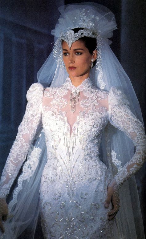 Eve Of Milady Wedding Dresses, Types Of Wedding Gowns, 1980s Wedding Dress, Wedding Veil Styles, 80s Wedding, Eve Of Milady, 1980s Dresses, Wedding Gowns Vintage, Vintage Style Wedding