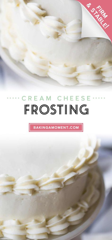 Magical Cream Cheese Frosting: A hybrid of cream cheese frosting and ermine buttercream.  It's got a bright, tangy flavor & it's more stable than regular cream cheese icing. #creamcheesefrosting #creamcheese #frosting #buttercream #icing #cake #cupcakes #topping #stable #decorating #pipeable #easy #recipe #forcupcakes #forcake #forcinnamonrolls #forcookies #best #whipped #withoutpowdered #fluffy #pipable #forpiping #fordecorating #forbrownies #homemade #howtomake #stiff #firm #bakingamoment Ermine Buttercream, Resipi Kek, Cake Frosting Recipe, Icing Frosting, Buttercream Recipe, Cream Cheese Icing, Cake Fillings, Cupcake Frosting, Cream Frosting