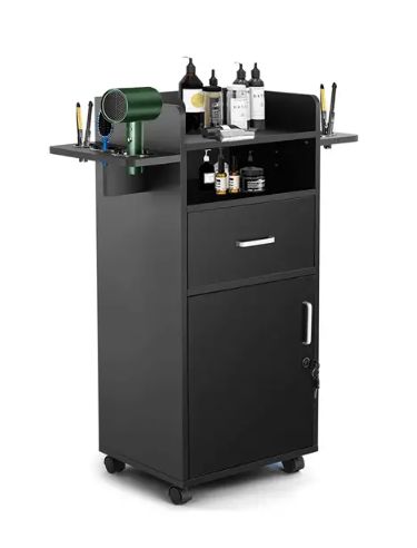 Salon Cart Options for Your Business Salon Station Organization, Hair Station, Salon Storage, Salon Cart, Hair Stations, Salon Trolley, Tool Holders, Salon Stations, Trolley Cart