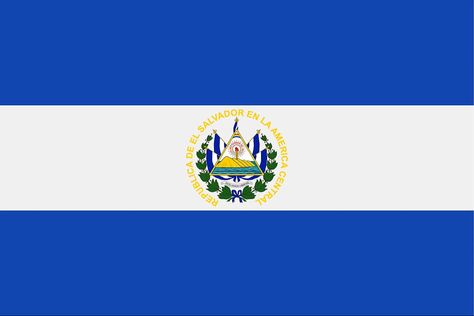 American Flag Meaning, El Salvador Culture, Blue And White Flag, Salvador Flag, El Salvador Flag, Spain Flag, Best Flags, Historical Flags, Symbol Of Peace