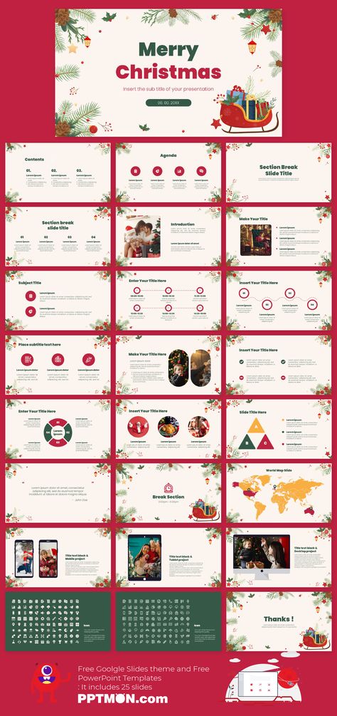 Christmas Ppt Background, Christmas Powerpoint, Christmas List Template, Christmas Presentation, Christmas Powerpoint Template, Creative Powerpoint Presentations, Christmas Campaign, Diagram Chart, Google Slides Theme