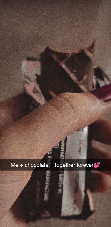 Pose With Chocolate, Chocolate Captions For Snapchat, Chocolate Snap Streak, Chocolate Snapchat Story, Snap Quotes Feelings, Chocolate Captions, Chocolate Snapchat, Makeup Snap, Snapstreak Ideas