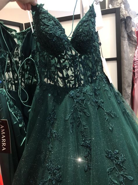 Forest Green Corset Prom Dress, Dark Green Lace Prom Dress, Forest Green Ball Dress, Dark Green Prom Dress Corset Top, Forest Green Prom Dress Corset Top, Emerald Grad Dress, Green Corset Dress Prom, Forest Green Grad Dresses, Dark Green Corset Dress