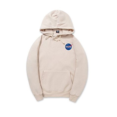 CORIRESHA Fashion NASA Logo Print Hoodie Sweatshirt with Kangaroo Pocket CORIRESHA Balenciaga Sweater, Nasa Logo, Sweatshirt Aesthetic, Hoodie Collection, Hoodie Aesthetic, Space Suit, Pocket Hoodie, Fashionista Clothes, Cool Hoodies