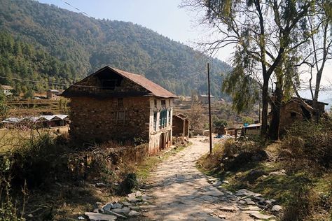 Watercolor Reference Photo, Nepal Village, Nepali Village, Architecture References, Colorful Photoshoot, Rural Photography, Travel Nepal, Nepal Culture, Village Landscape