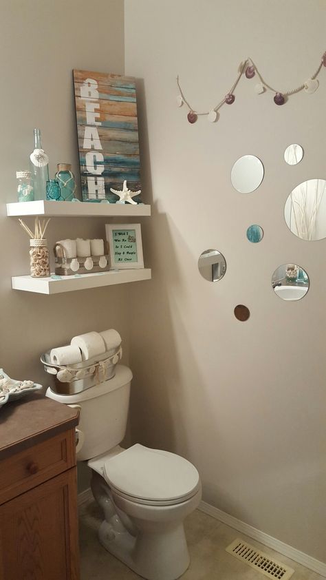 Sea Bathroom Ideas, Under The Sea Bathroom Ideas, Sea Theme Bathroom, Seashell Bathroom Decor, Ocean Theme Bathroom, Sea Bathroom Decor, Ocean Bathroom Decor, Beach Theme Bathroom Decor, Seashell Bathroom