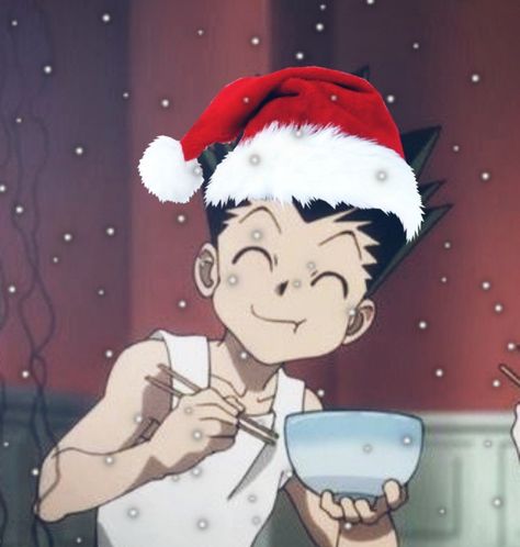 Gon And Killua Christmas, Hisoka Christmas, Killua Christmas, Hxh Christmas Pfp, Manga Meme, Christmas Anime, 4 Year Anniversary, Anime Christmas, Matching Wallpaper