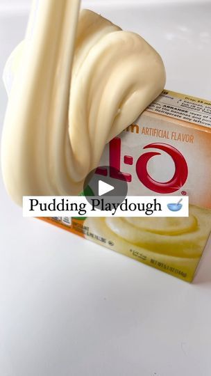 3K views · 1.9K reactions | Pudding Dough is super soft, super stretchy cross between playdough and slime! 🙌🥣 It’s also made with edible ingredients, so it’s taste safe & nontoxic! All you need is: 1/4 cup instant pudding mix, 1 cup cornstarch (or more as needed), and 1/3 cup warm water. Hours of fun!!

Comment “recipe” and I’ll send the printable instructions right to your IG inbox!!📥

#playdough #sensoryactivity #kidsactivities #asmrslime | Stacey Garska Rodriguez | The Soccer Mom Blog | estaceydos · Original audio Taste Safe Playdough, Pudding Playdough, Taste Safe Play Dough Toddlers, Lemonade Playdough Kit, Edible Pudding Slime Recipe, Crafts Toddlers, Cloud Dough, Slime For Kids, Homemade Slime