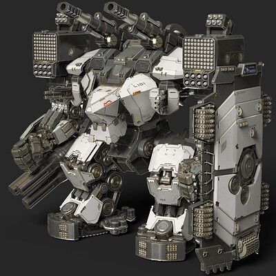 ArtStation - batdozer), Stanislav Gorshenin Mecha Tank Concept Art, Mechs Concept Art, Fantasy Mech, Giant Mech, Dieselpunk Mech, Mecha Tanks, Galaxy Projects, Futuristic Tech, Robot Design Sketch