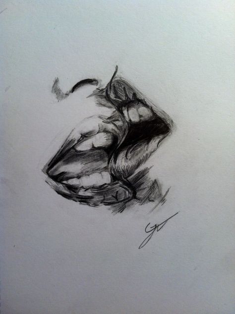 Two mouths kissing. #Pencil Mouth Kiss, Kissing Drawing, Lips Illustration, Lips Sketch, Lip Drawing, Kissing Lips, Mouth Drawing, Infinity Tattoos, Portfolio Ideas