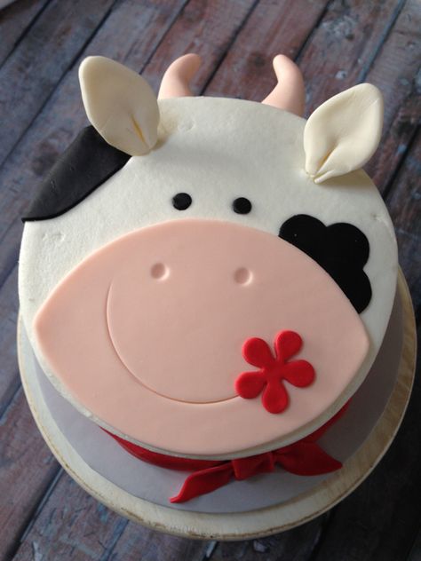 Farm Themed Smash Cake Birthday Cake Cow, Cake Cow, Cow Birthday Cake, Farm Birthday Cakes, Farm Animal Cakes, Cow Cakes, Farm Cake, Cow Birthday, 2 Birthday Cake