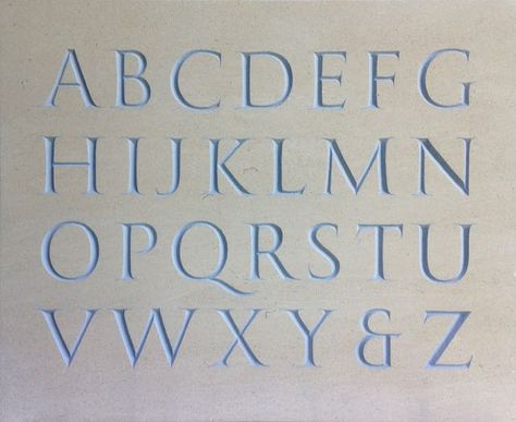 IAIN COTTON lettering carving sculpture: A carved Roman capital alphabet Jesus Art Paintings, Roman Lettering, Stone Lettering, Roman Capitals, Roman Alphabet, Roman Letters, Capital Alphabet, Carving Sculpture, Roman Fonts