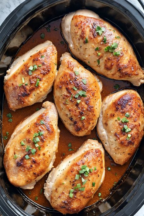 Slow Cooker Chicken Breasts Recipe

Ingredients

- 4 boneless, skinless chicken breasts
- 1 cup chicken broth
- 1 teaspoon garlic powder
- 1 teaspoon onion powder
- 1 teaspoon paprika
- 1 teaspoon dried thyme
- Salt and pepper to taste

Full Cooking Instructions on... Slow Cooker Boneless Chicken Breast, Chicken Breast Boneless Recipes, Crock Pot Boneless Chicken Breast, Oven Cooked Chicken Breast, Skinless Boneless Chicken Breast Recipes, Crockpot Chicken Breasts, Chicken Breast Crock Pot, Slow Cooker Chicken Breast Recipes, Slow Cooker Chicken Breasts