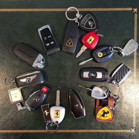 Exotic Car Key Collection Pictures – Ed Bolian Car Keys Aesthetic, Keys Aesthetic, Bmw Key, Key Collection, Luxury Lifestyle Couple, مرسيدس بنز, Car Wrap Design, Jeep Lover, Gt Cars