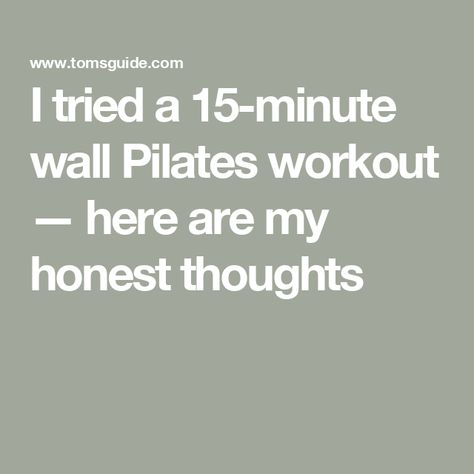 I tried a 15-minute wall Pilates workout — here are my honest thoughts Free Pilates Workout, Pilates Barre Workout, Wall Pilates Workout, Vacation Workout, Yoga Pilates Workout, Free Workout Plans, Pilates Workout Plan, Wall Pilates, Pilates Workout Videos