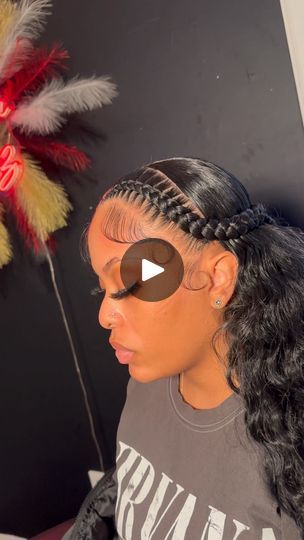 140K views · 5.7K reactions | quick weave w/ 2 stitch braids hair included!😍😮‍💨 appointments available on the site! Follow me for more content! • • • • • #knotlessbraids #chicagohairstylist #chicagobraider #indianabraider #senegalesetwist #bohobraids #chicagostyles #closure #closuresewin #frontal #tribals #stichbraids #indianahairstylist #braidedwig #sewin #stitchbraidclass #wig #wiginstall #wiginfluencer #bob #quickweave #quickweave2stitchbraids #SantanaStylezz 🐐 | SantanaStylezz | Muni Long · Made For Me Fulani Braids Quick Weave, 2 Stitch Braids With Quick Weave, Tribals With Quick Weave, Stitch Braids With Quick Weave, Half Weave Half Braids, Quick Weave With Braids, 2 Stitch Braids, Bob Quickweave, Muni Long