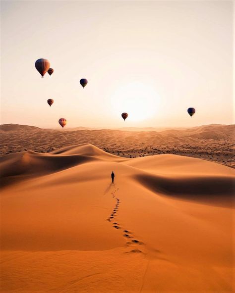 Visit Morocco’s Instagram profile post: “A hot air balloon ride above the Sahara may just be the most epic way to see the desert. Tag someone who would totally sign up for this. 🧡…” Merzouga Morocco, Desert Sahara, Pic Beautiful, Vision Board Pictures, Beautiful London, Visit Morocco, Hot Air Balloon Rides, Air Balloon Rides, Morocco Travel