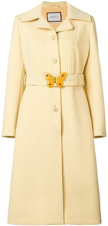 Coat Collar Design, Gucci Butterfly, Gucci Coat, Coat Collar, Elegant Coats, Cozy Coats, Collar Coat, Single Breasted Coat, Collared Coat