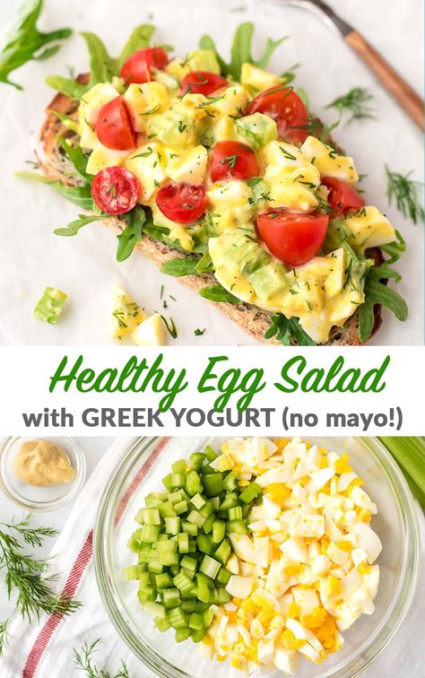 The Best Egg Salad, Egg Salad Recipe Easy, Egg Salad Recipe Healthy, Egg And Grapefruit Diet, Healthy Egg Salad, Egg Salad Sandwich, Egg Diet Plan, Lemon Dill, Egg Salad Sandwiches