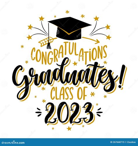 Congratulations Graduates Class of 2023 - badge design template in black and gold colors. Congratulations graduates 2023 banner sticker card with academic hat for high school or college graduation Congratulations Graduate 2023, Congratulations Class Of 2023, Money Gifts Christmas, Library Artwork, Graduation Hat Designs, Graduation Drawing, Graduation Class Of 2023, Congratulations Card Graduation, Class 2023