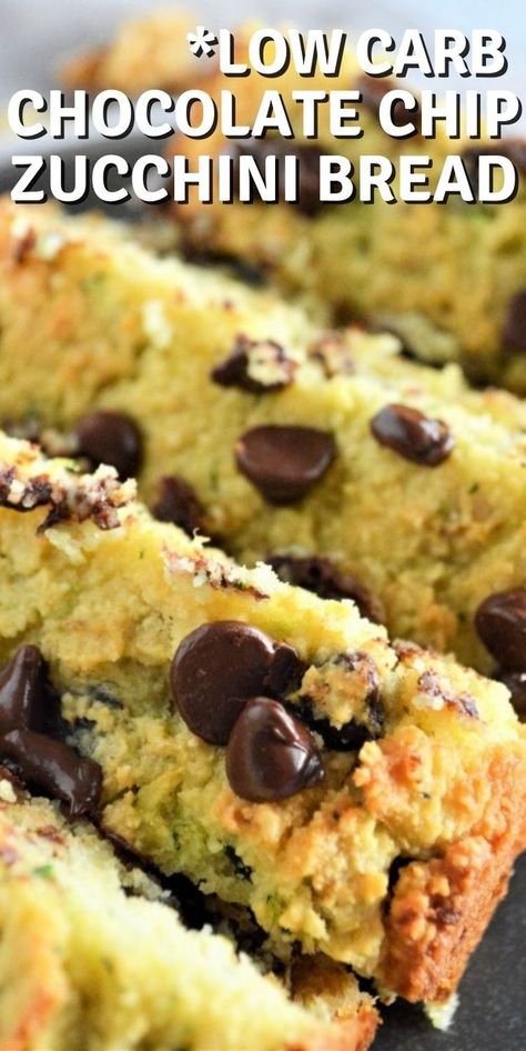 Chocolate Chip Zucchini Bread, Low Carb Low Fat Recipes, Baking Powder Uses, Baking Soda Beauty Uses, Boiled Egg Diet Plan, Low Carb Low Sugar, Low Carb Zucchini, Best Low Carb Recipes, Zucchini Bread Recipes