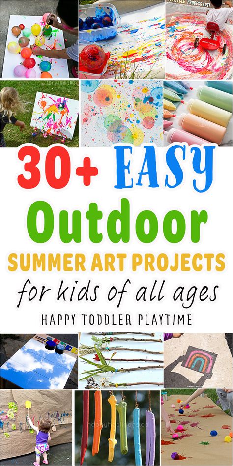 Camping Ideas For Kids, Art For Toddlers, Camping With Toddlers, Toddler Art Projects, Toddler Art, Kids Summer, Camping Ideas, Outdoor Art, Fun Ideas