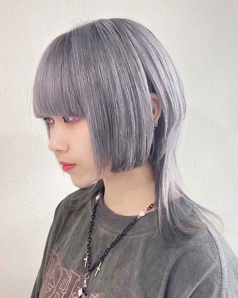 Jelly Haircut, Hime Wolf Cut, Messy Wolfcut, Jelly Fish Hair Cuts, Messy Wolf Cut, Best Haircut For Women, Bangs Inspiration, Haircut Wolfcut, Wolf Cut Hairstyles