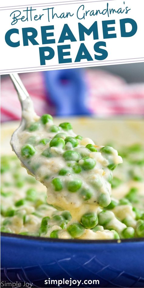 Creamed Peas Recipe, English Peas Recipe, Fresh Pea Recipes, Creamed Peas And Potatoes, Green Peas Recipes, Creamed Peas, Peas Recipe, Creamed Potatoes, Vegetable Side Dishes Recipes