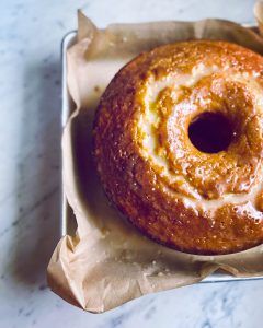 Vanilla-Glazed Pound Cake Glaze For Pound Cake, Pound Cake Glaze, Tube Pan, Buttermilk Pound Cake, Glaze Icing, Glaze For Cake, Sour Cream Pound Cake, Vanilla Glaze, Warm Cake