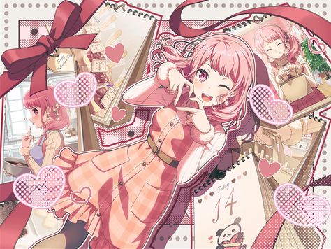 Aya Maruyama, Mizuki Akiyama, Pastel Palette, Valentines Card, Valentine Card, Bunny Girl, Party Game, Girl Bands, Ball Jointed Dolls