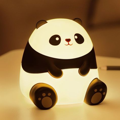 Silicone Animals, Toddler Night Light, Teen Girls Bedroom, Kawaii Decor, Panda Decorations, Animal Night Light, Night Table Lamps, Cute Night Lights, Nursery Night Light