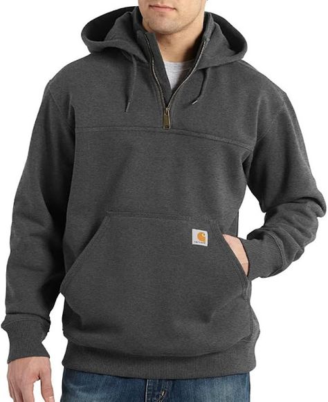 Heavyweight Hoodie, Summer Clearance Sale, Quarter Zip Hoodie, Carhartt Mens, Quarter Zip Sweatshirt, Wet Weather, Mens Outerwear, Zip Sweatshirt, Outerwear Women