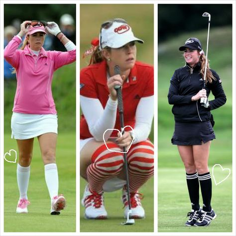 Gals Who Golf | Modern Women's Golf Clothing + Product Review: LPGA LOOKS WE LOVE?  PAULA CREAMER'S SOCKS! Golf Leggings, Golf Clothes, Girls Golf, Womens Golf Fashion, Golf Attire, Golf Wear, Golf Clothing, Women Golfers, Golf Tees