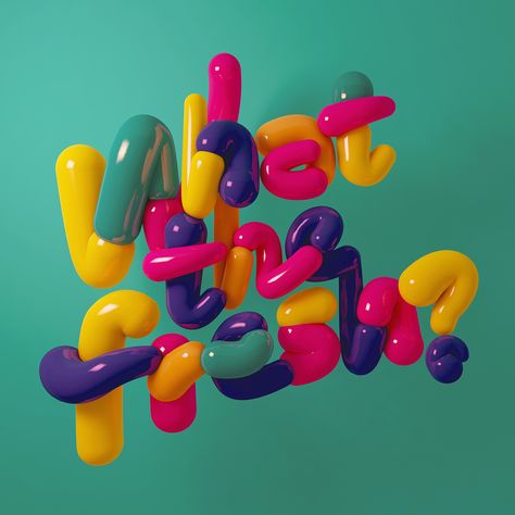 3d Typography Design, Typographic Artwork, Jessica Hische, Herb Lubalin, 3d Type, Typography Artwork, 3d Typography, Creative Typography, Paper Artwork